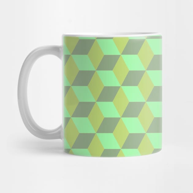 Geometric design- green by mockingjaeart
